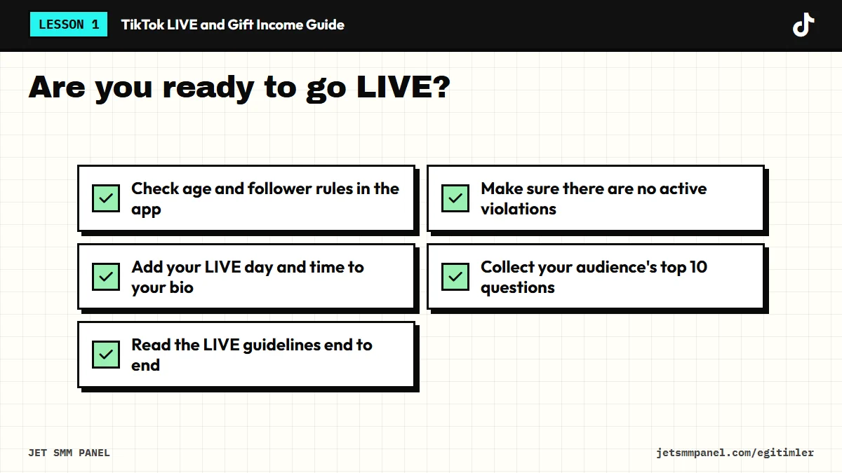 Are you ready to go LIVE?