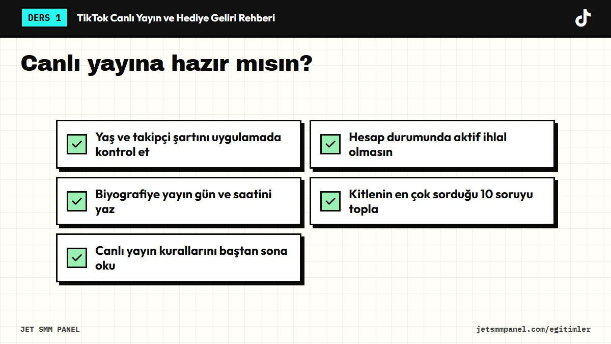 Canlı yayına hazır mısın?